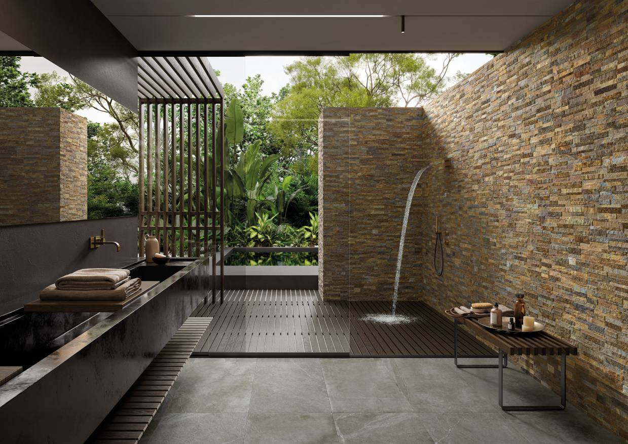 The porcelain veneer range for in&out applications.