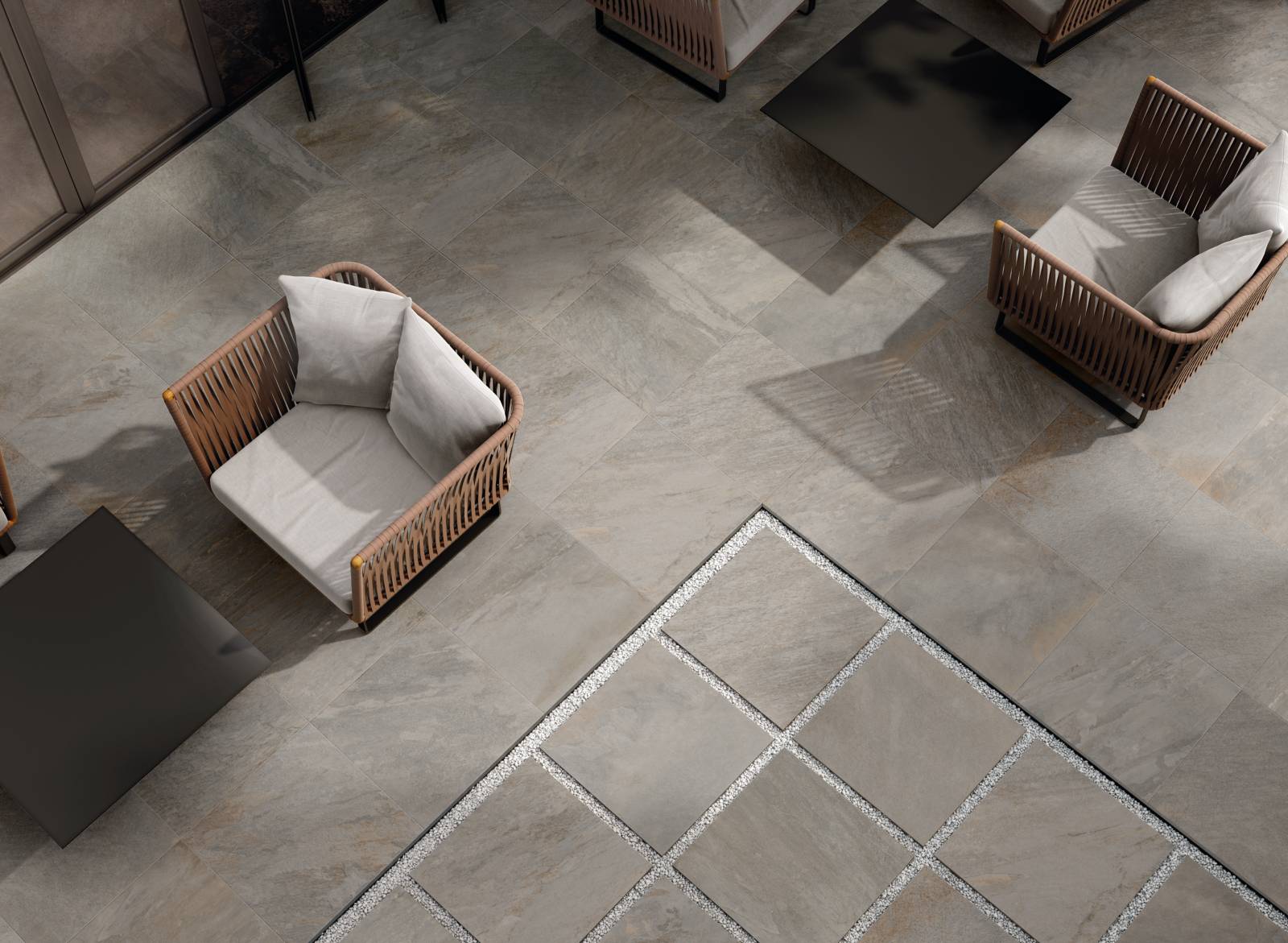 Can porcelain pavers be installed over gravel?