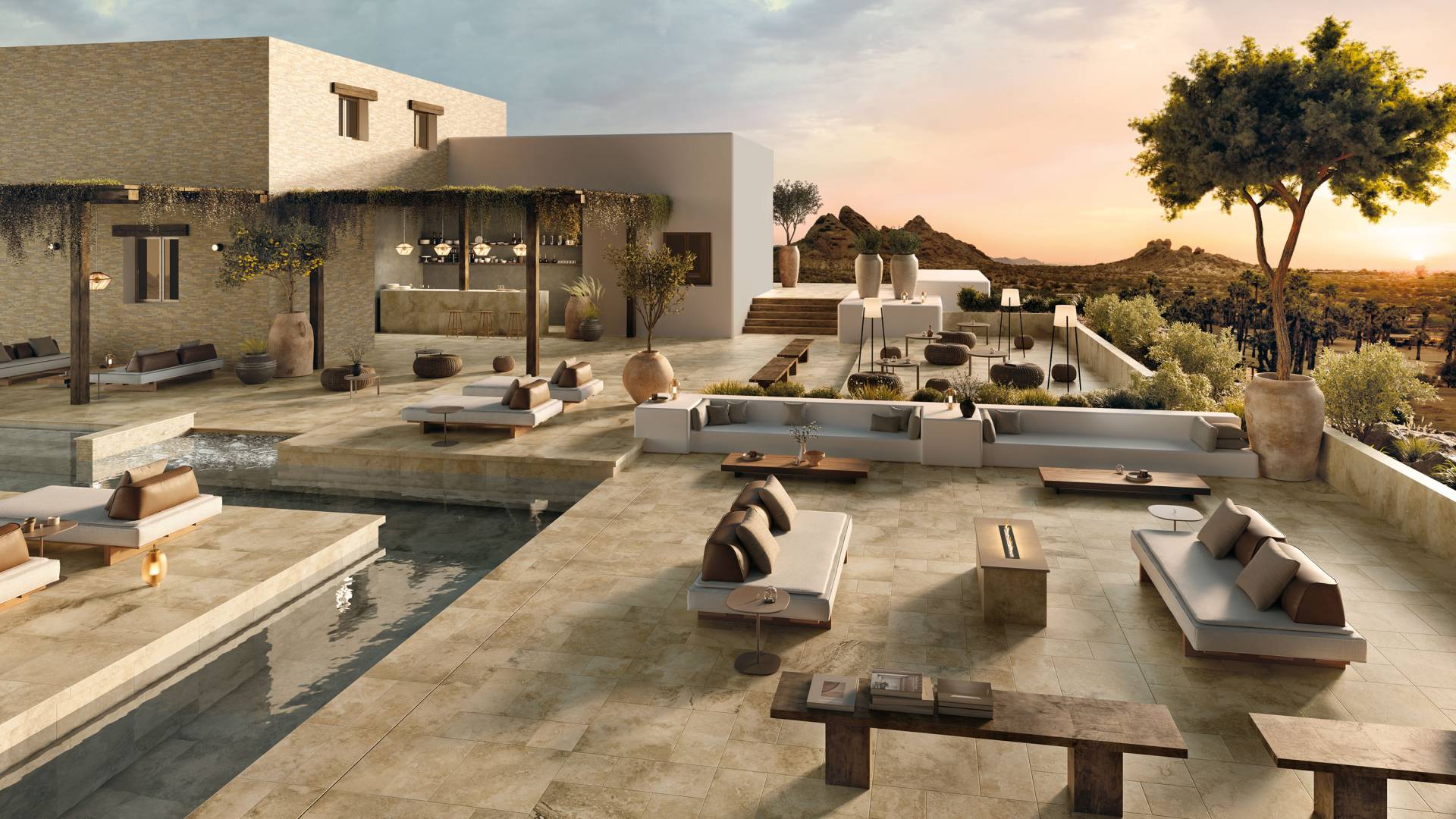 Frontier20 - Travertine look 